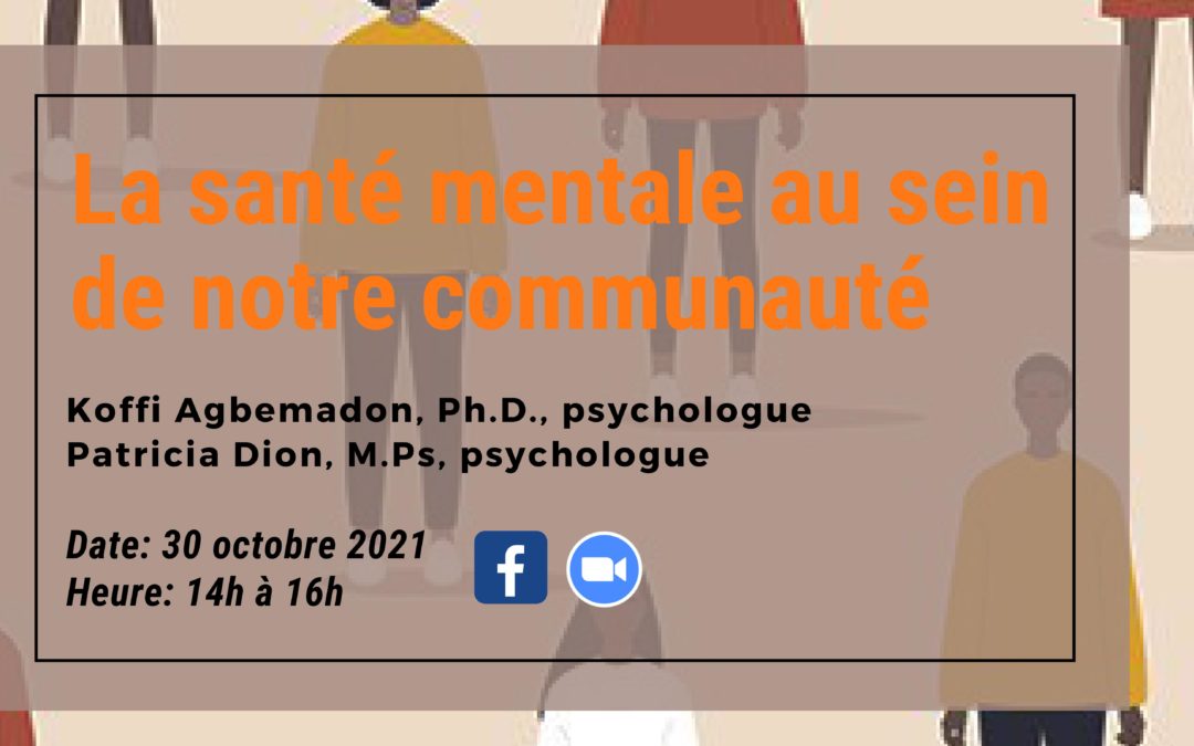 Conférence : la santé mentale dans notre communauté